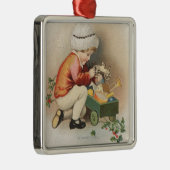 私のクリスマスWishKidおもちゃを観察します メタルオーナメント (右)