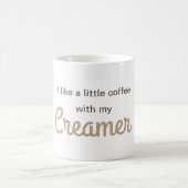 私のクリーマーと少しコーヒー コーヒーマグカップ (中央)