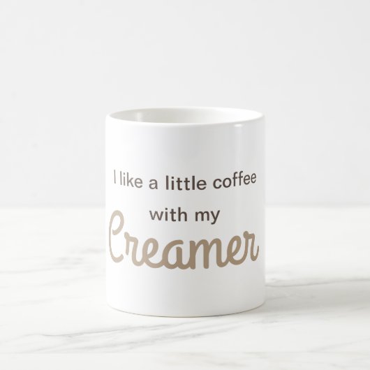 私のクリーマーと少しコーヒー コーヒーマグカップ (中央)