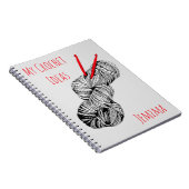 私のクロシェアイディア パーソナライズされた ノートブック (右側)