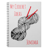 私のクロシェアイディア パーソナライズされた ノートブック (正面)