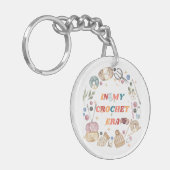 私のクロシェ時代のシャツでは、クラフター母のギフト、クロシェ キーホルダー (正面左)