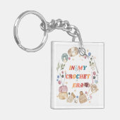 私のクロシェ時代のシャツでは、クラフター母のギフト、クロシェ キーホルダー (正面左)