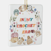 私のクロシェ時代のシャツでは、クラフター母のギフト、クロシェ セラミックオーナメント (右)