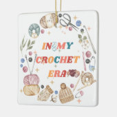 私のクロシェ時代のシャツでは、クラフター母のギフト、クロシェ セラミックオーナメント (左)
