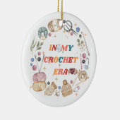 私のクロシェ時代のシャツでは、クラフター母のギフト、クロシェ セラミックオーナメント (右)