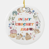 私のクロシェ時代のシャツでは、クラフター母のギフト、クロシェ セラミックオーナメント (裏面)