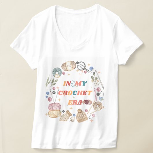 私のクロシェ時代のシャツでは、クラフター母のギフト、クロシェ Tシャツ (レイダウン)