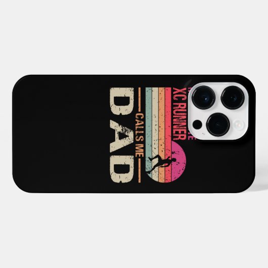 私のクロスお気に入りのカントリーのランナーが私を呼び出すパパ- XC iPhoneケース (裏面横)