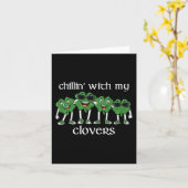 私のクローバーとチリンSt patricks day男の子たち カード (黄色い花)