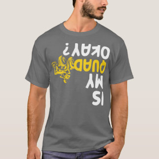 私のクワッドAV四輪おもしろい車レースバイクもしくは自転車に乗る人 Tシャツ