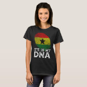 私のクールDnaガーナ国旗の指紋パトリオにある Tシャツ (正面フル)