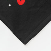 私のグノミつるーのクリスマスと3人のサンタ犬 フリースブランケット (角)