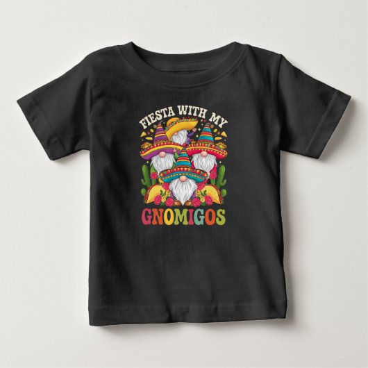 私のグノミゴスと祝うシンコデマヨの祭り ベビーTシャツ (正面)