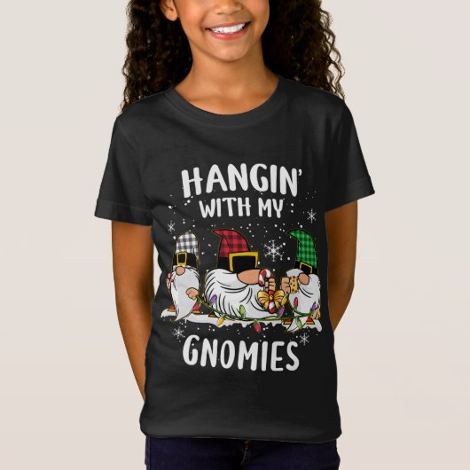 私のグノミーとハギン3つの格言クリスマスバフ Tシャツ (正面)