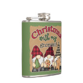 私のグノミーの大人ストッキングのスタッファーとクリスマス フラスク (右)