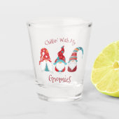 私のグノミーモダンズカワイホおもしろいリデイで冷たい ショットグラス (正面)