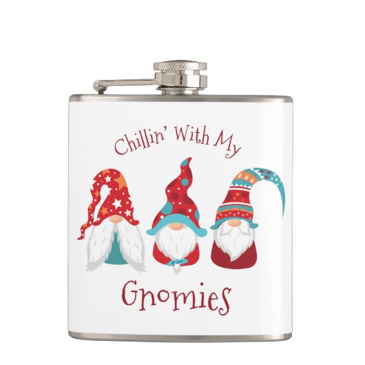 私のグノミーモダンズカワイホおもしろいリデイで冷たい フラスク (正面)