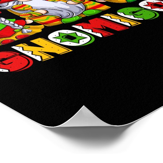 私のグノーミゴスメキシコの格言ボホレインボーとフィエスタ ポスター (角)