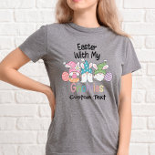 「私のグノーミーとイースター」パーソナライズされたティー Tシャツ