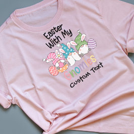 「私のグノーミーとイースター」パーソナライズされたティー Tシャツ