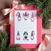 私のグノーミーとクリスマスおもしろい格言キャラクター 箔シーズンカード