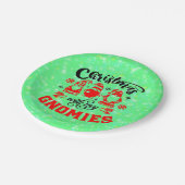 私のグノーミーとクリスマスおもしろい- Red Green7" ペーパープレート (アングル)