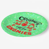 私のグノーミーとクリスマスおもしろい- Red Green 9" ペーパープレート (アングル)