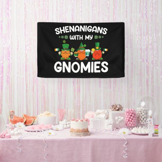 私のグノーミーとシェナニガンス聖パトリックスの日格言 横断幕 (パーティー)