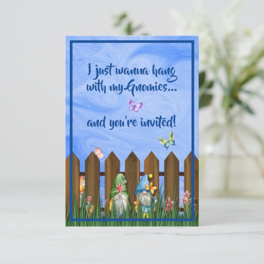 私のグノーミーとハニン,おもしろいカラフル格言 招待状 (スタンド正面)