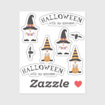 私のグノーミーとハロウィーン紫オレンジ