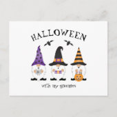 私のグノーミーとハロウィーン紫オレンジ ポストカード (正面)