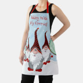 私のグノーミーと可愛いベーキング格言クリスマスクリスマス エプロン (インサイチュ)
