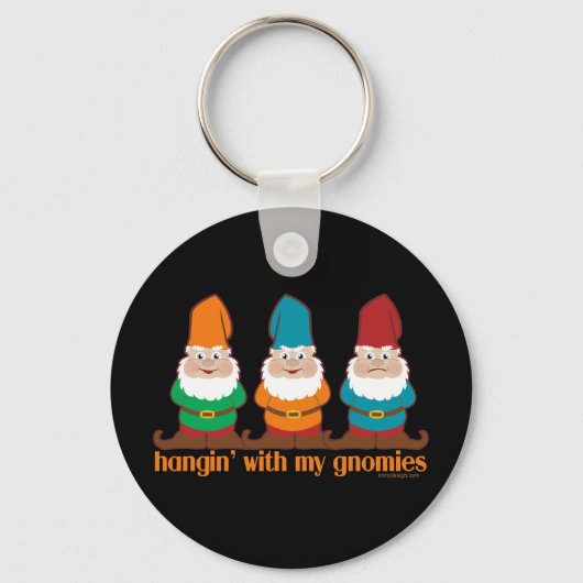 私のグノーミーの黒とハギン キーホルダー (裏面)