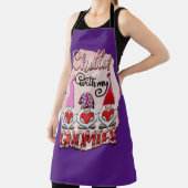 私のグノーミーキッチンエプロンと紫のチリン エプロン (インサイチュ)