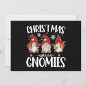 私のグノーミーバッファローレッドプレイド格言とクリスマス 招待状 (正面)