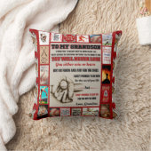 私のグパーソナライズされたランドソンへの誕生日 クッション (ブランケット)