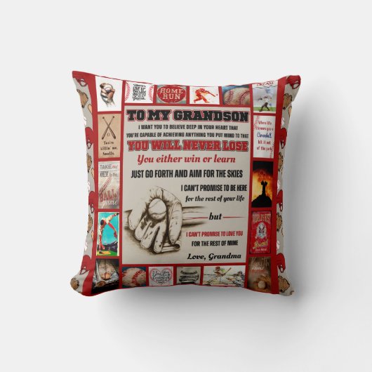 私のグパーソナライズされたランドソンへの誕生日 クッション (正面)