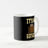 私のグラウンドホッグの日の誕生日だ!2月2日 コーヒーマグカップ (正面右)