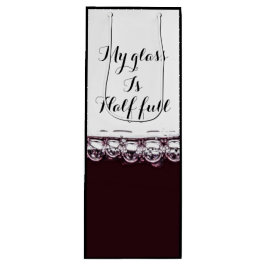 私のグラスは赤ワインの半分エレガントのバッグ ワインギフトバッグ