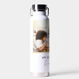 私のグランドキッズの写真で人生は良い ウォーターボトル
