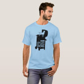 私のグリルを離れたステップ、犬 Tシャツ (正面フル)