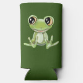 私のグリーンカエルの友人 スリム缶クーラー (裏面)