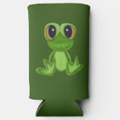 私のグリーンカエルの友人 スリム缶クーラー (正面)