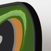 私のグリーンカエルの友人 ピックルボールラケット (左詳細)