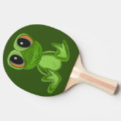 私のグリーンカエルの友人 卓球ラケット (横)