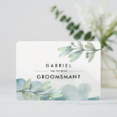 私のグルームズマンになってくれますか？ オーダーメイド招待状 招待状 (スタンド正面)