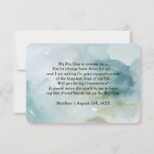 私のグルームズマンになってくれますか？ オーダーメイド招待状 招待状 (裏面)