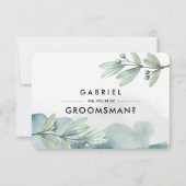 私のグルームズマンになってくれますか？ オーダーメイド招待状 招待状 (正面)