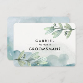 私のグルームズマンになってくれますか？ オーダーメイド招待状 招待状